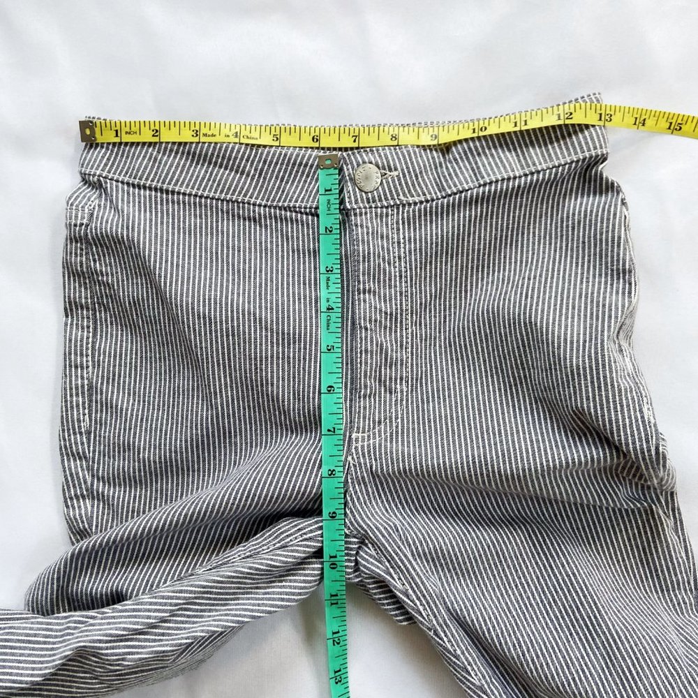 ❤️SOLD Free People Belle Skinny Striped High Waist Stretchy Casual Pants 25 - Picture 8 of 8